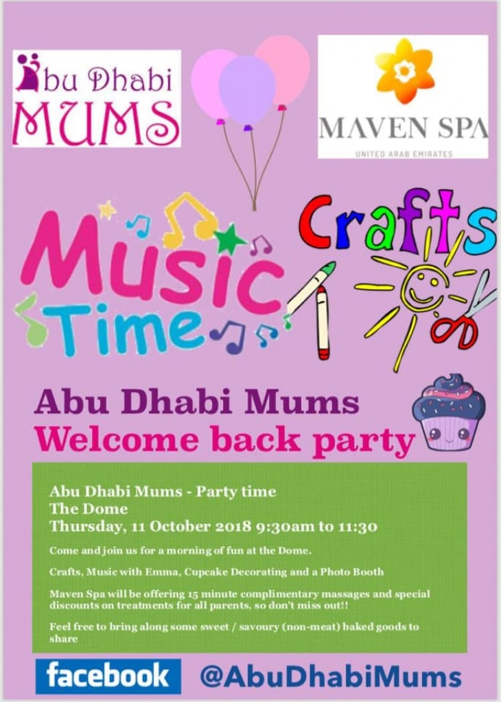 Abu Dhabi Mums Welcome Back Party Abu Dhabi Mums Welcome Back Party