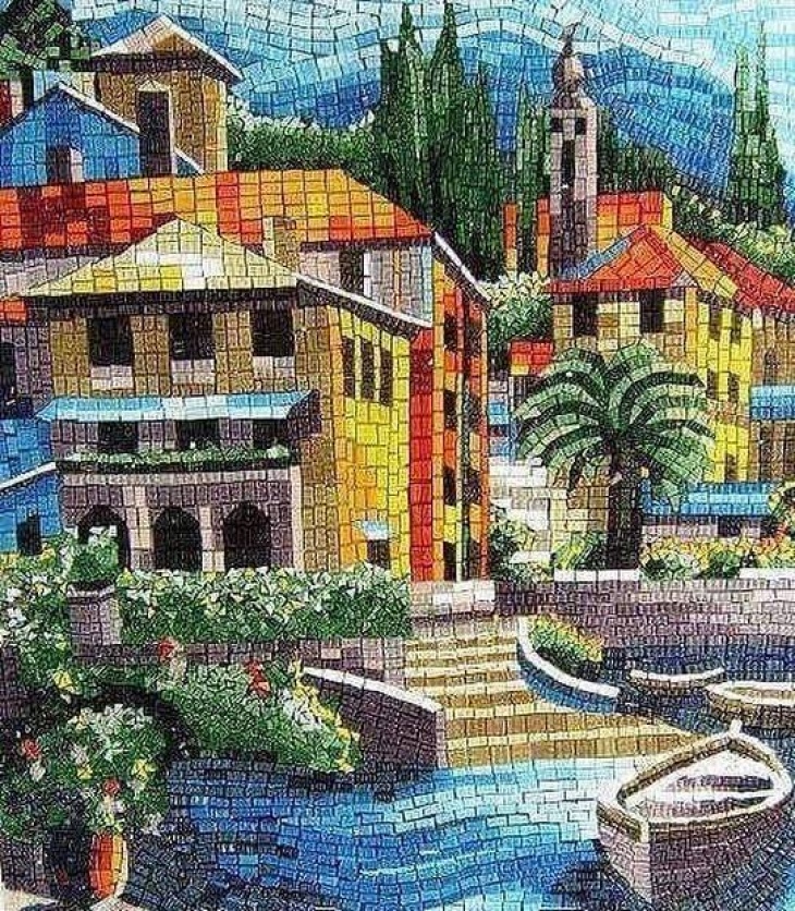 Landscape Mosaic Art Landscape Mosaic Art